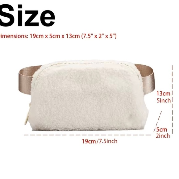 Fuzzy Crossbody Bum Bag - Picture 2 of 3